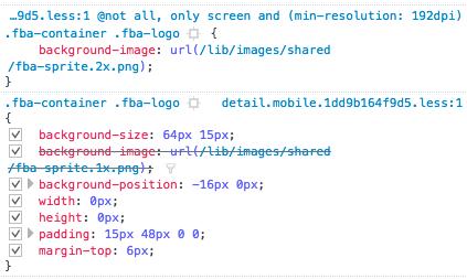 Screenshot of the site issue