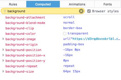 Screenshot of the site issue
