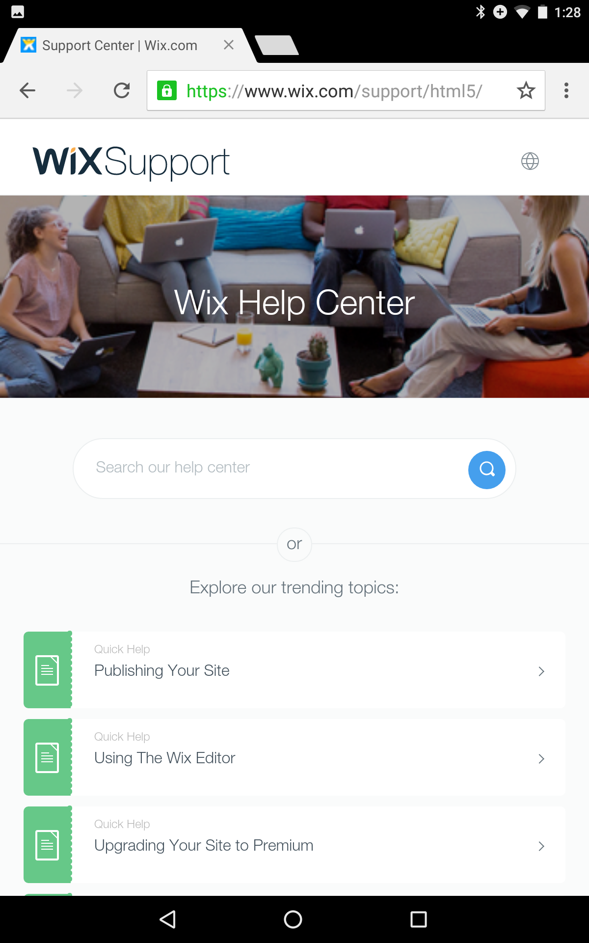 Screenshot of chrome