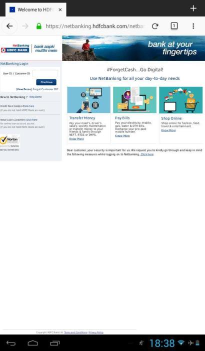 Screenshot Description