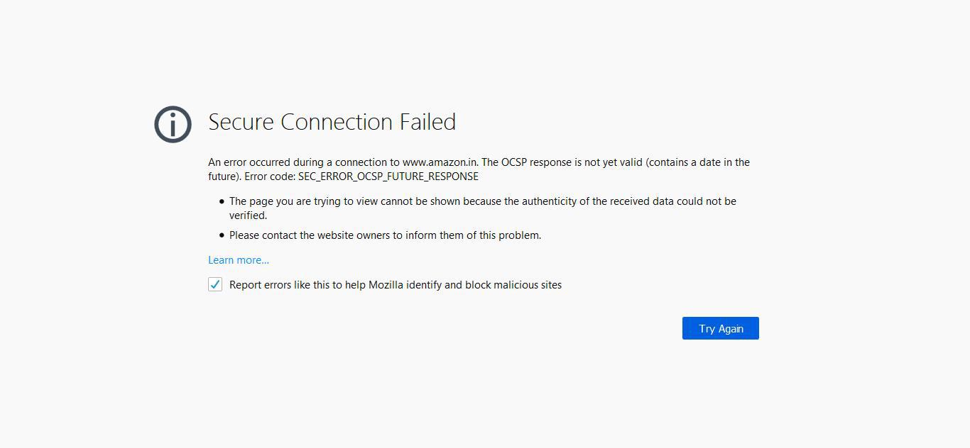 Amazon Connection Error www.amazon.in - site is not usable · Issue #24187 · webcompat/web-bugs ...