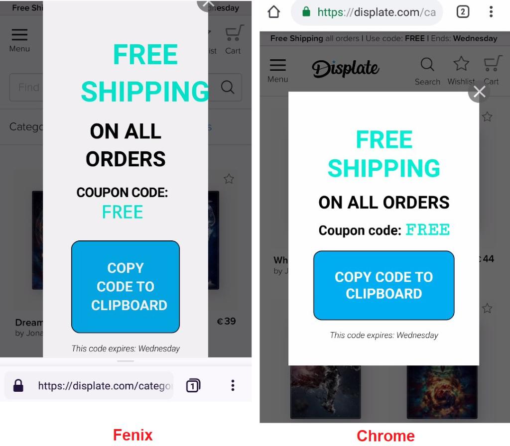 “Free shipping” popup is displayed truncated · Issue 32753 ·