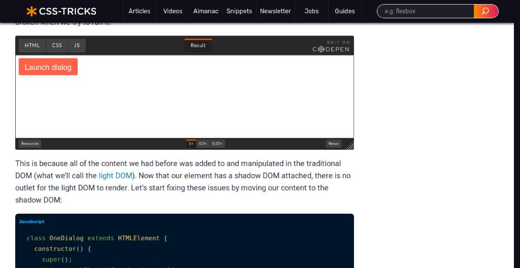 Screenshot Description