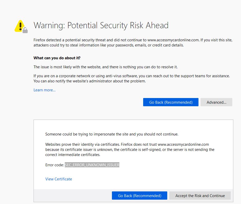 Www accessmycardonline See Bug Description Issue 55401 Www accessmycardonline See Bug Description Issue 55401