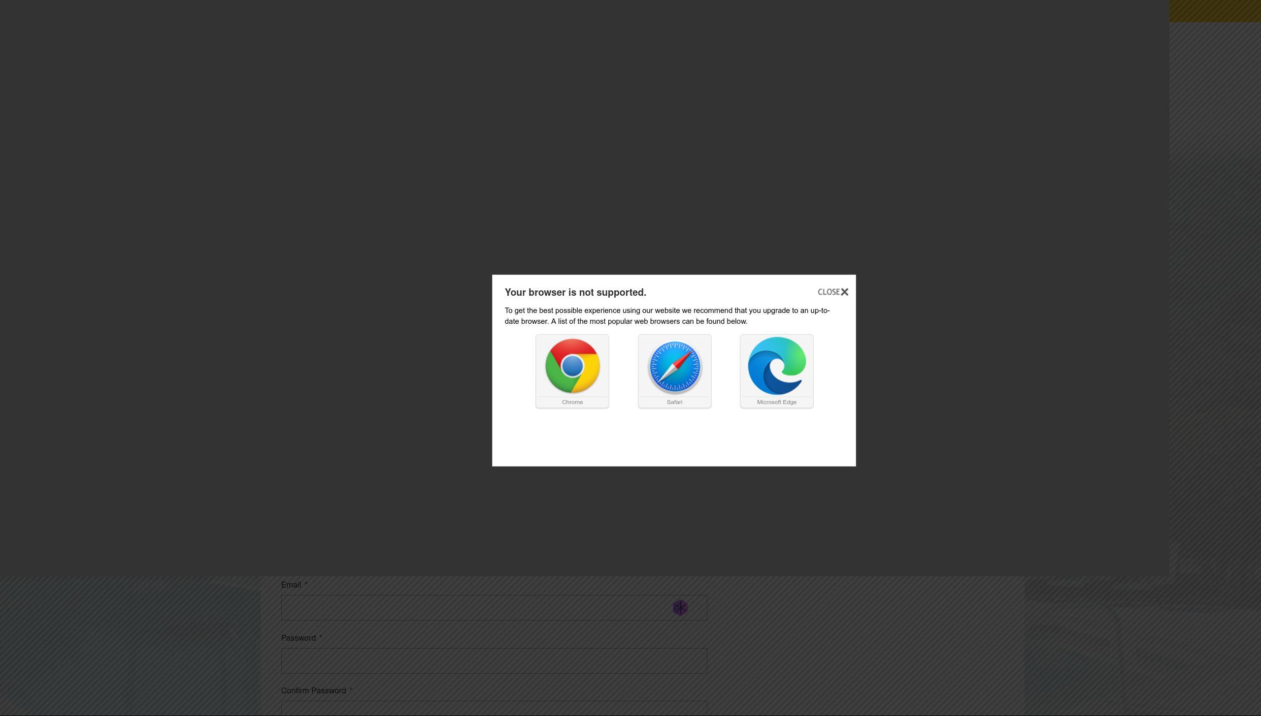 thepointeatcentral.prospectportal.com - browser unsupported / elements ...