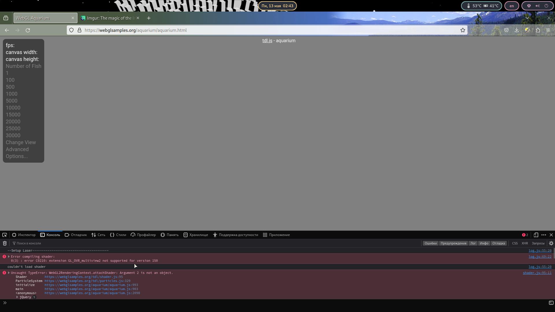 webglsamples.org - Page not displayed with Linux+Nvidia · Issue #136927 ...