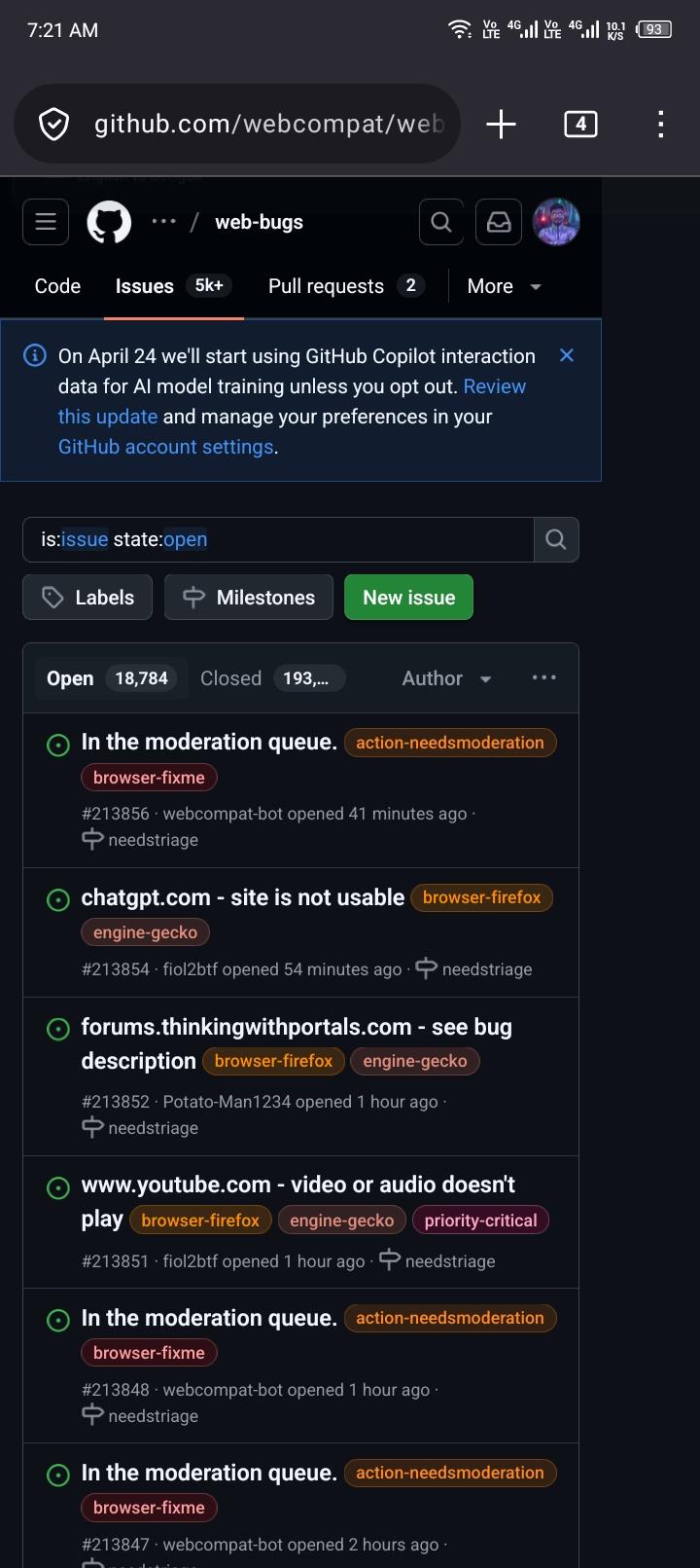 github.com - see bug description · Issue #213858 · webcompat/web-bugs ...